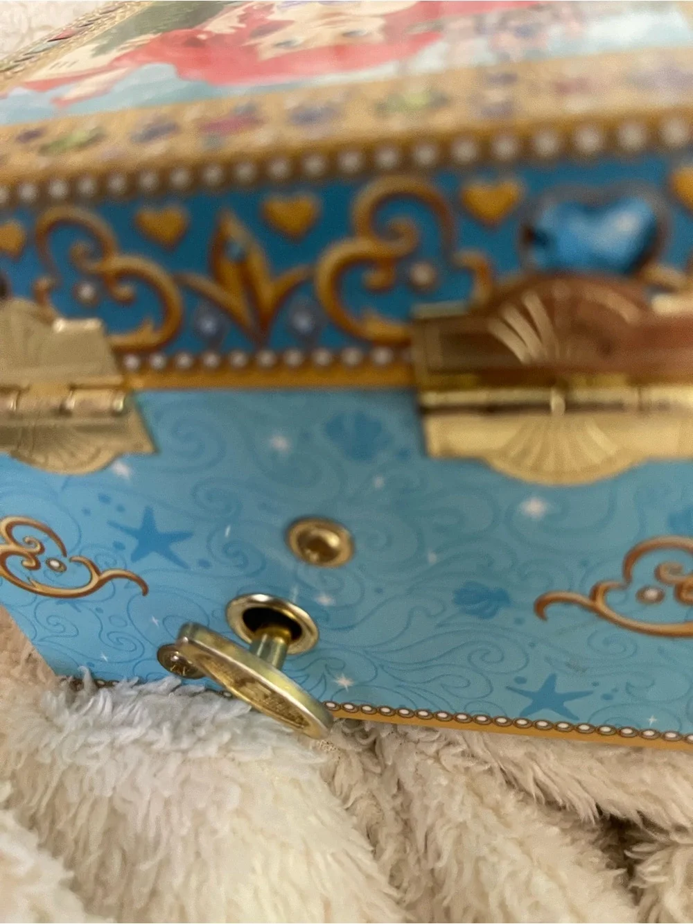 Disney Ariel Music Jewelry Box in Blue and Gold